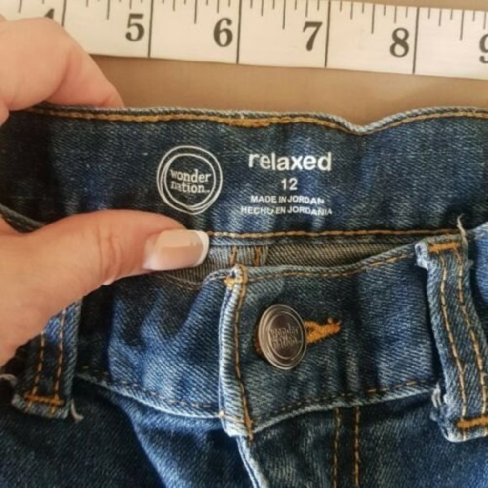 Wonder Nation Boys Size 12 Straight Fit  Denim Jeans - Picture 4 of 12